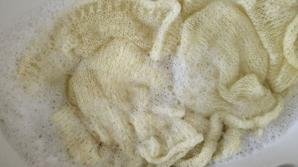 The ultimate guide to handwashing wool, cashmere, silk, and hand beaded materials.